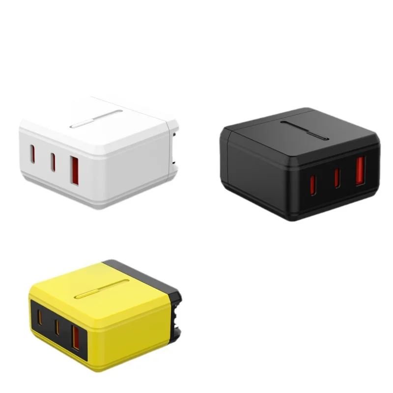 

65W GaN 2C1A Foldable Charger suitable for Mac iPhone15 and DJI drones It has multiple interfaces and is available in US EU UK