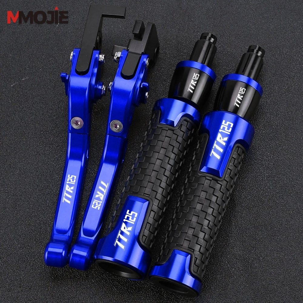 

Motorcycle FOR YAMAHA TTR125 TTR125L 2000-2017 2016 TTR 125 Foldable Brake Clutch Levers 7/8'' 22mm Handlebar Handle Grips Ends