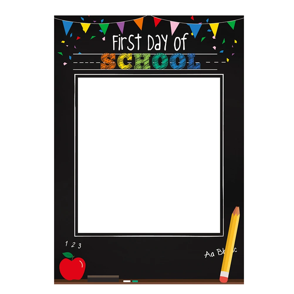 

Back-To-School Photo Frame First Day Of School Photo Booth Prop Frame Welcome Party Classroom Booth Decoration Prop PictureFrame