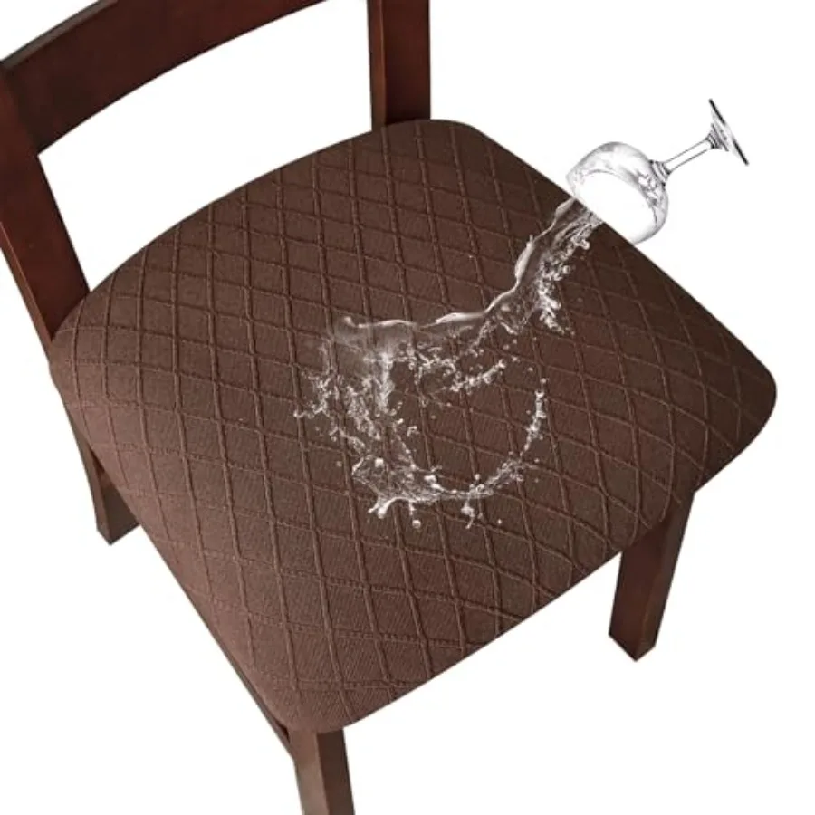 

Waterproof Seat Covers for Dining Room Chairs Covers Dining Chair Cover Kitchen Chair Covers 6 Pcs