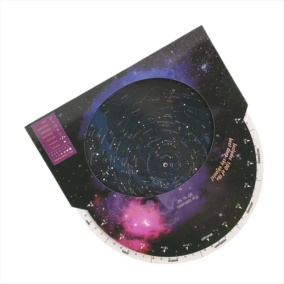 Hot Sale 10 Pcs Star Map Rotating Direction Finder Star Maps Efficient Telescope Accessory for 30‑50 Degrees North