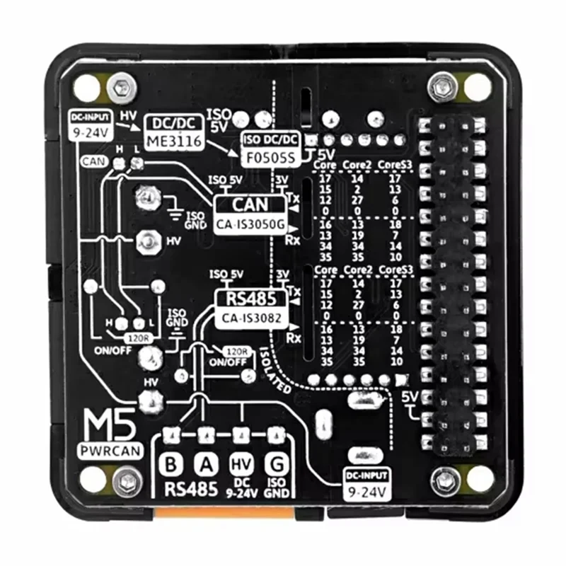 M5stack Pwrcan 모듈용 절묘한 공식 PWRCAN 13.2 모듈 CA-IS3082W 절연 트랜시버