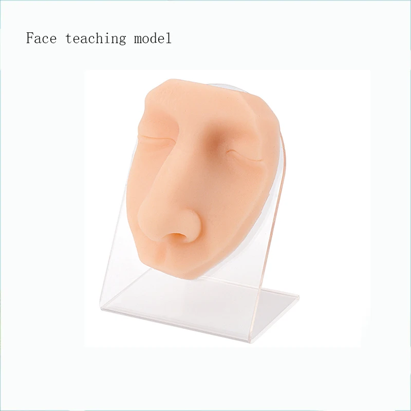 Simulation face model, puncture and suture practice, injection practice, nose nail human face, show the model