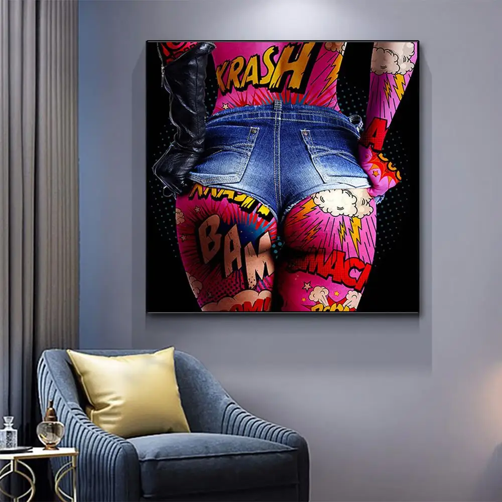 

Sexy butt Aesthetic Canvas Interior Paintings Prints Beautiful Girl butt Colourful Wall Art Poster Pictures Room Decoration