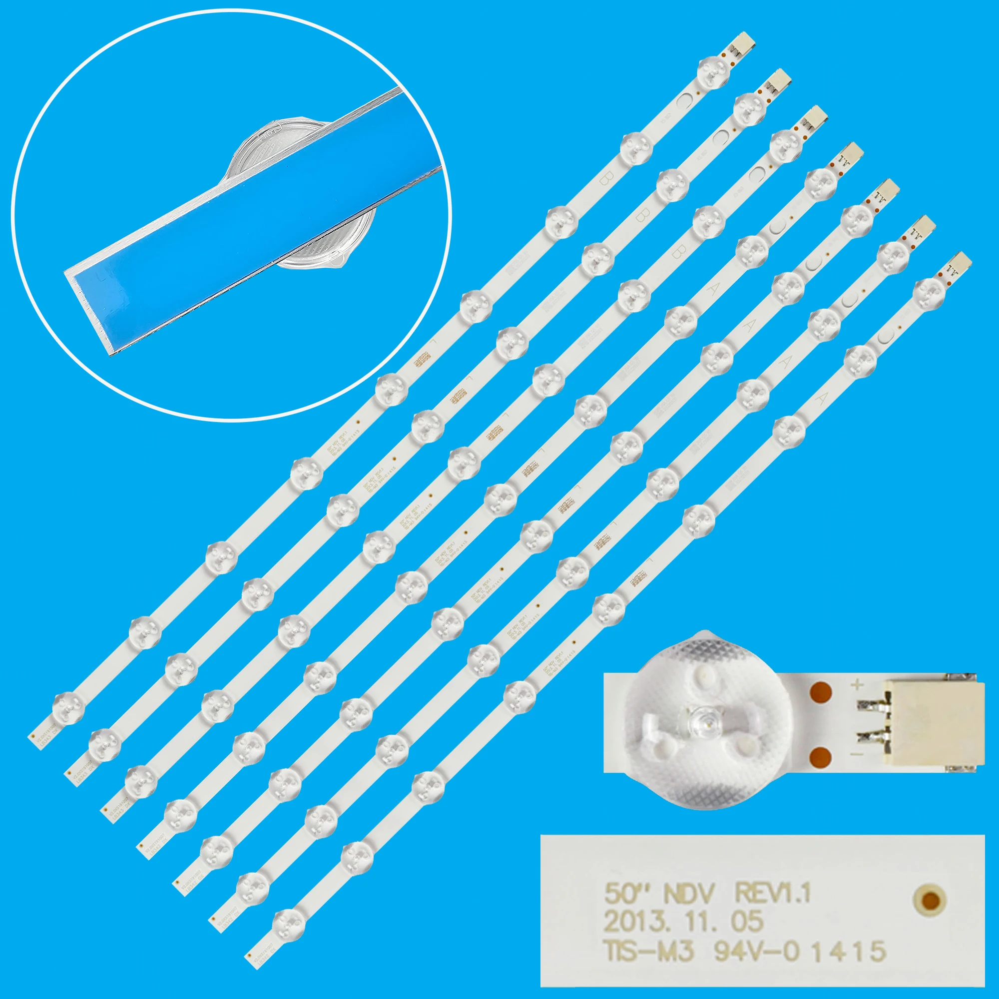 LED Backlight Strip For TX-50A300E TX-50A300B TX-50A300 Hitachi 50HYT62U TE50275S20F1T10D 50FDI7724/10 VES500UNDC-2D-N01