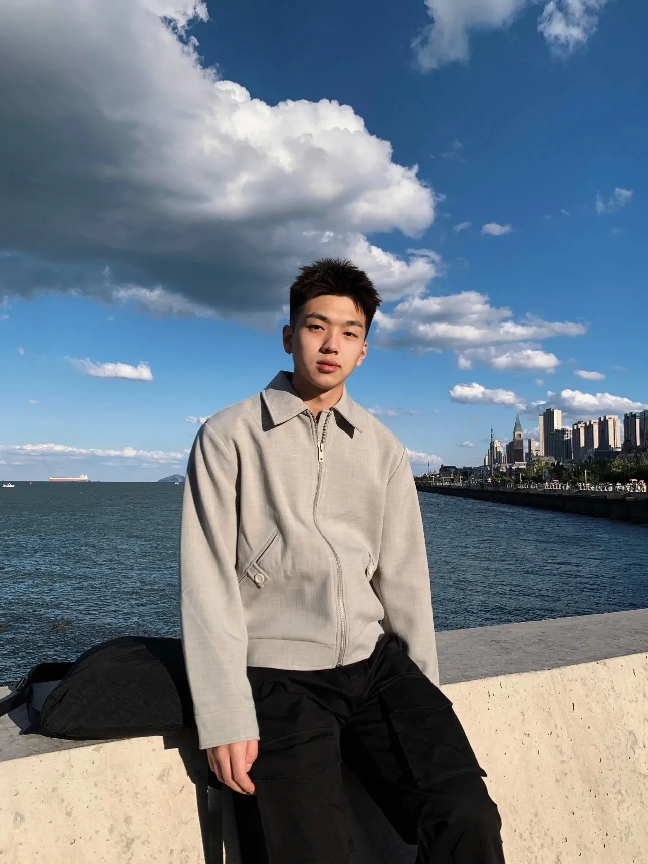 

Американский ретро-жакет с вертикальными полосками на воротнике, из льняной ткани, с 3D-кроем, аккуратным силуэтом и дизайном плеч, верхняя одежда для подростков