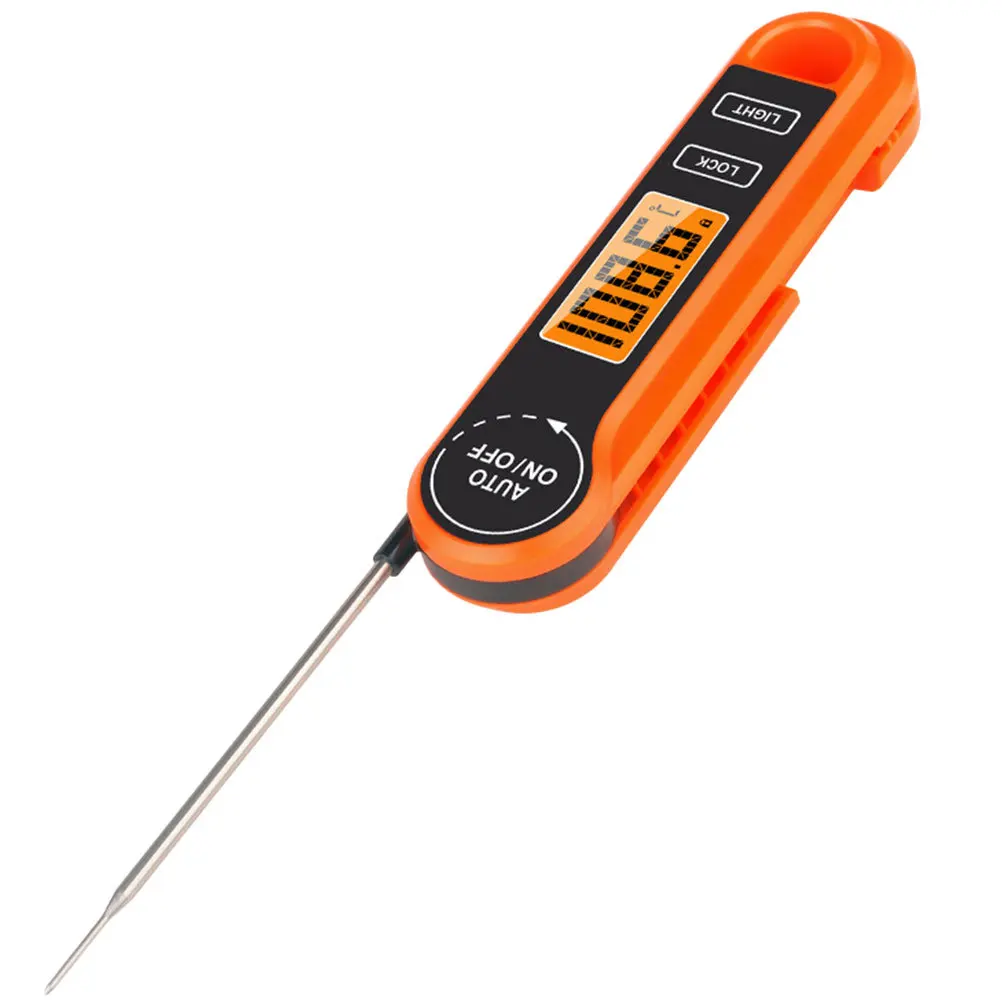 

Bbq Thermometer Waterproof Folding Probe Kitchen Cooking Grill Thermometer Meat Temperature Digital Instant Read Cooking Tool