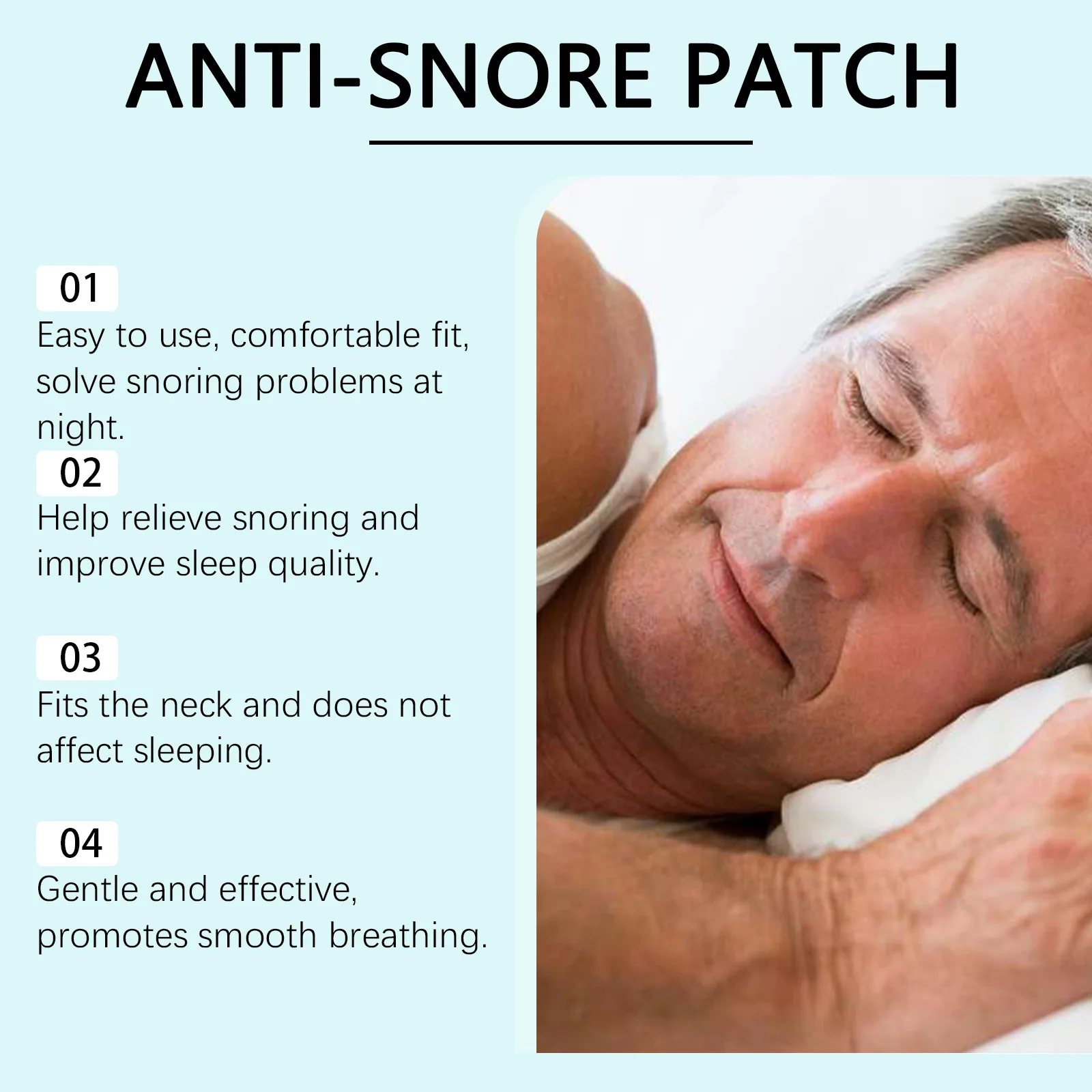 

South Moon Anti Snore Patch Help Smooth Breathing Reduce Snoring Calm Mood Aid Deep Sleep Skin Friendly Rosemary Sleep Patches