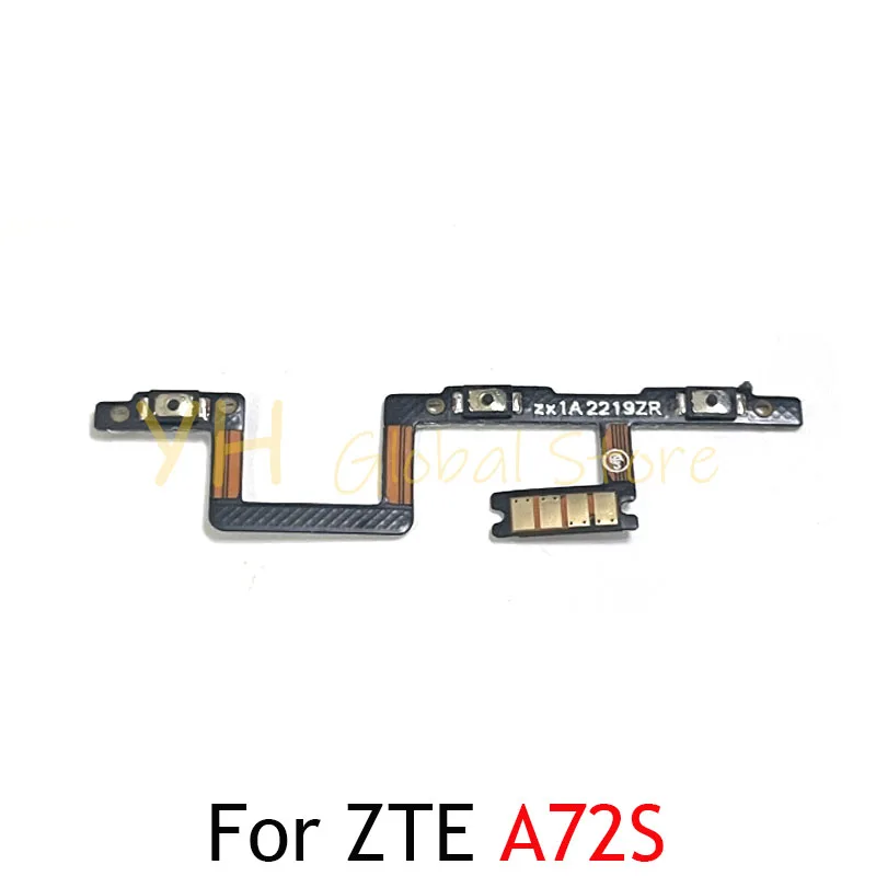 20PCS For ZTE Blade A72S V70 V50 V41 V40 V30 Vita Pro Design Smart Power On Off Switch Volume Side Button Flex Cable