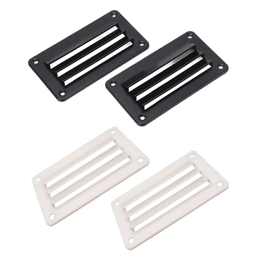 2pcs RV Air Vent Louver Professional Bathroom Office Ventilation Outlet Grille Louver for Boat Yacht Home Accessories