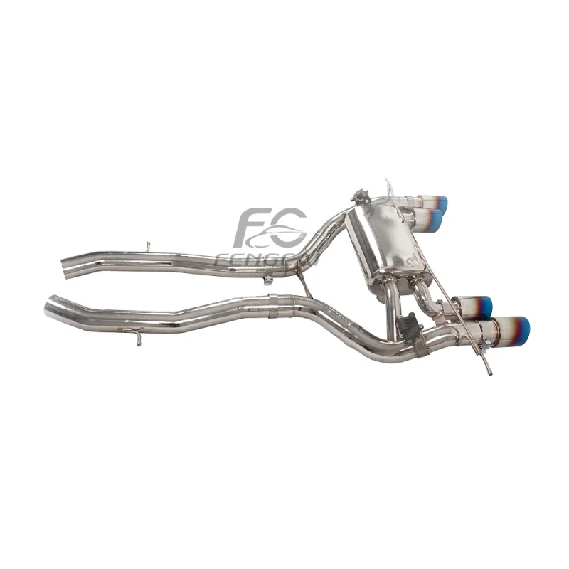 Exhaust System Muffler for BMW M2 G87 3.0T 2019-2024 Stainless Steel Catback Exhaust Pipe Racing Upgrade with Four Blued Tips