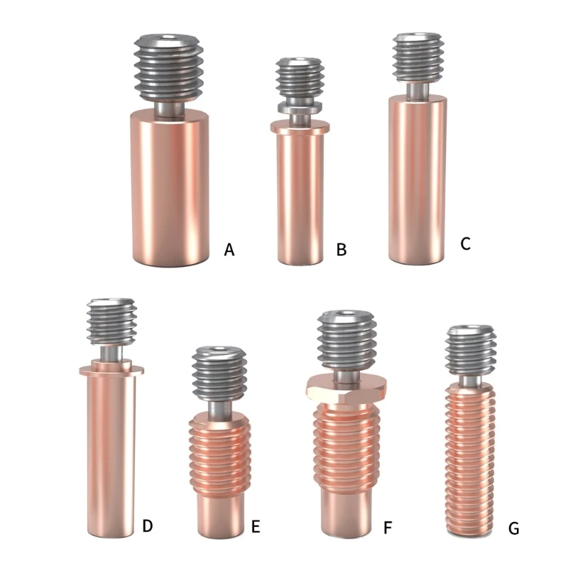 Bimetal Heatbreak For E3DV6 Ender3 CR10 CR6SE Alloy Throat High Temperature Resistant Heating Throats
