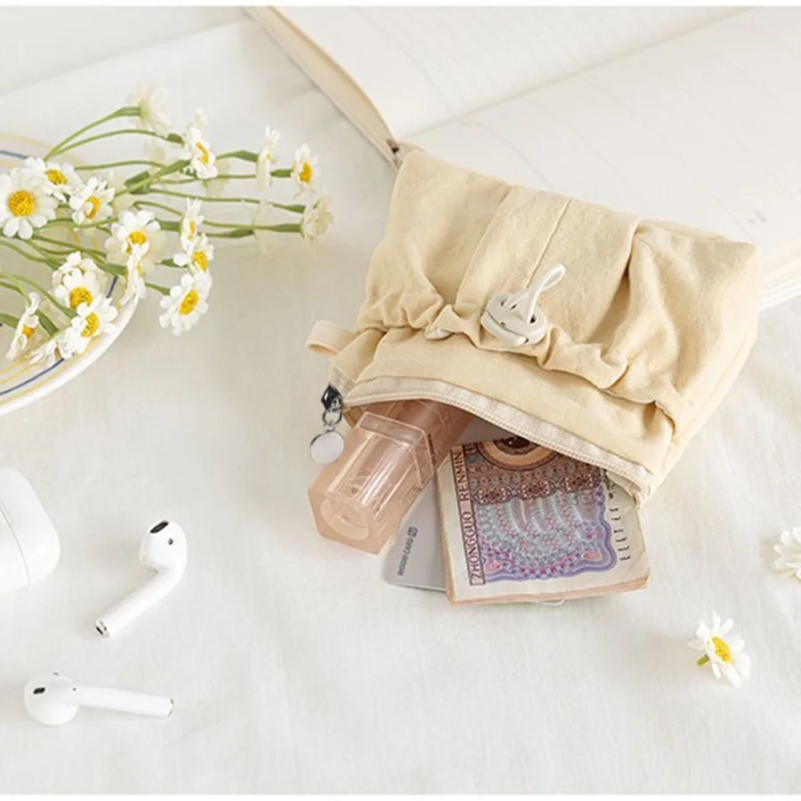 Drawstring Coin Purse Wallet Gift Pouch Storage Bag Cute Women Travel Organizer Lipstick Makeup Bag