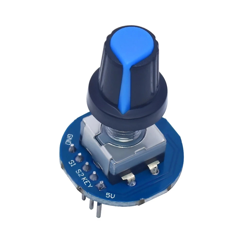 Rotary Encoder Module for Arduino Brick Sensor Development Round Audio Rotating Potentiometer Knob Cap EC11