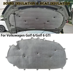 For Volkswagen Golf 6/Golf 6 GTI Front Hood Engine Sound Insulation Pad Cotton Soundproof Cover Thermal Heat Insulation Pad Mat