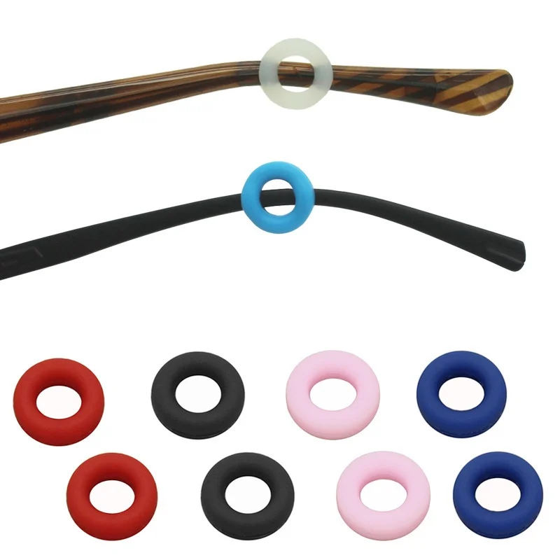 20/200Pcs Anti-slip Silicone Ear Grip Glasses Anti-slip Fixed Rings Ear Hook Stopper Bracket Fastener Accessories Eyewear Holder