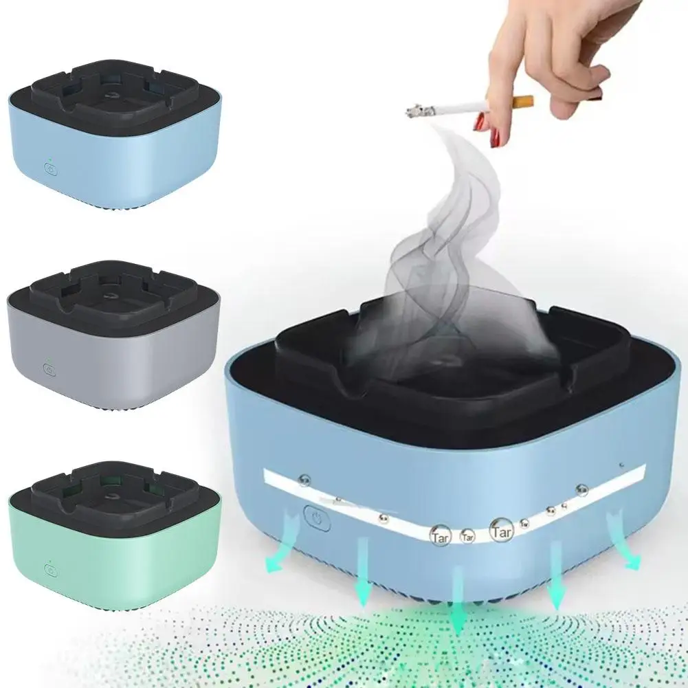 

1PCS Electronic Ashtray Air Purifier Surround Smart Purifier Smoking Odor Remove Diffuser Accessories Aroma Aromatherapy Y1G4