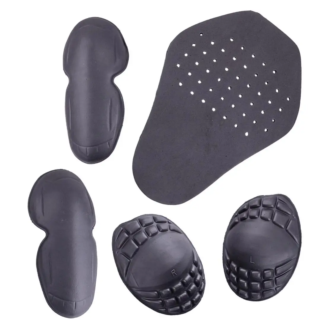 1Set/5pcs Motorcycle Jacket Lining Protectors Pads Shoulder Elbow Back Armor Guard