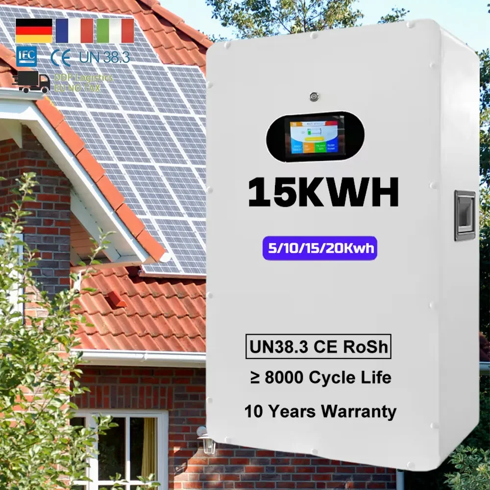 Wall-mounted Energy Storage Battery 5kwh 10kwh 15kwh 48v 51.2v 100ah Wall Mount Lithium Batteries