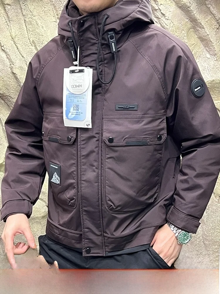 

Men's down Jaet White Du Feather Filling Silver Ion Self-Heating Inner Winter Outdoor Workwear Polyester Fiber