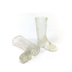 1/12 Scale Rain Shoes Long Transparent Boots Model for 6