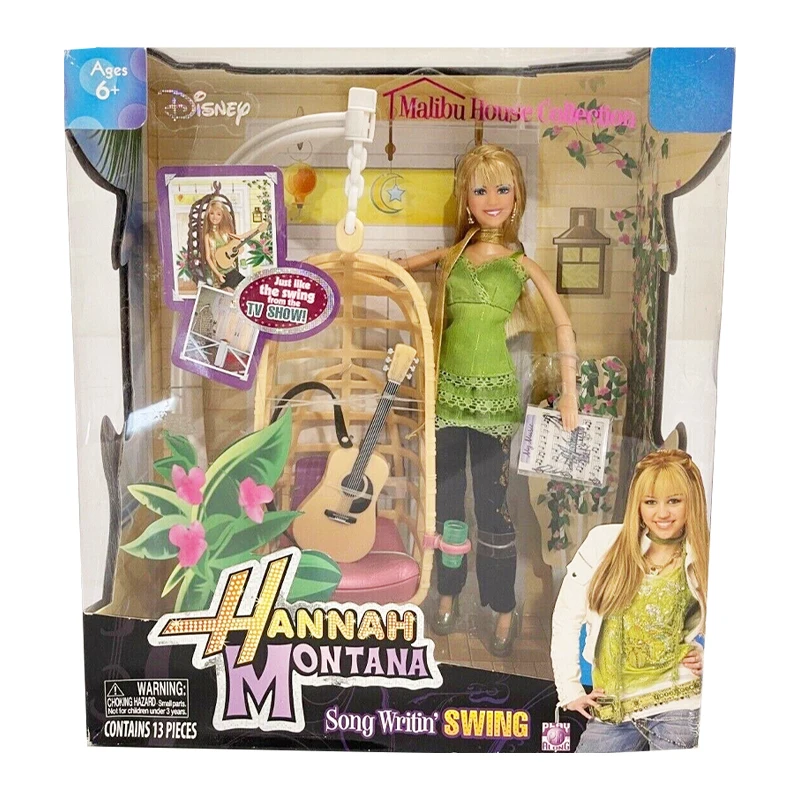 Original  Disney Hannah Montana Malibu House collection Song Writin' Swing House Environment Small Playset Doll Children Toys