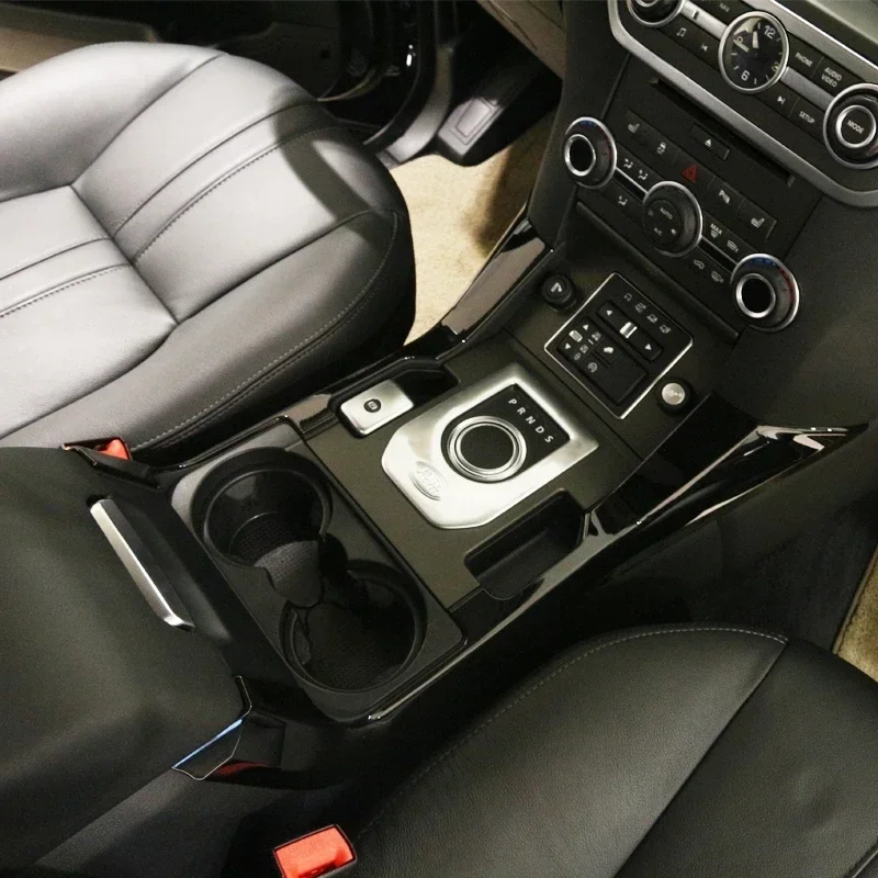 

Декоративная накладка на центральную консоль и панель переключения передач для Land Rover Discovery 4 LR4 2010-2016, черная, с блестками