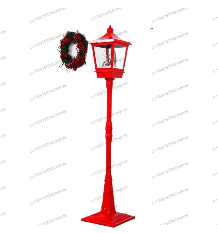 Christmas music snowy street  snowy snowy  shopping mall window home living room scene arrangement ornament