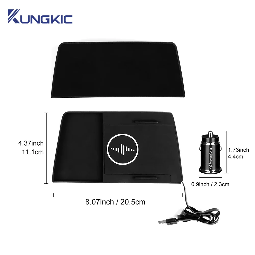 

15W Car Wireless Charger For Mazda 3 Axela 2019 2020 2021 2022-2025 For Iphone Mobile Phone PVC Charging Holder Fast Wirelessly