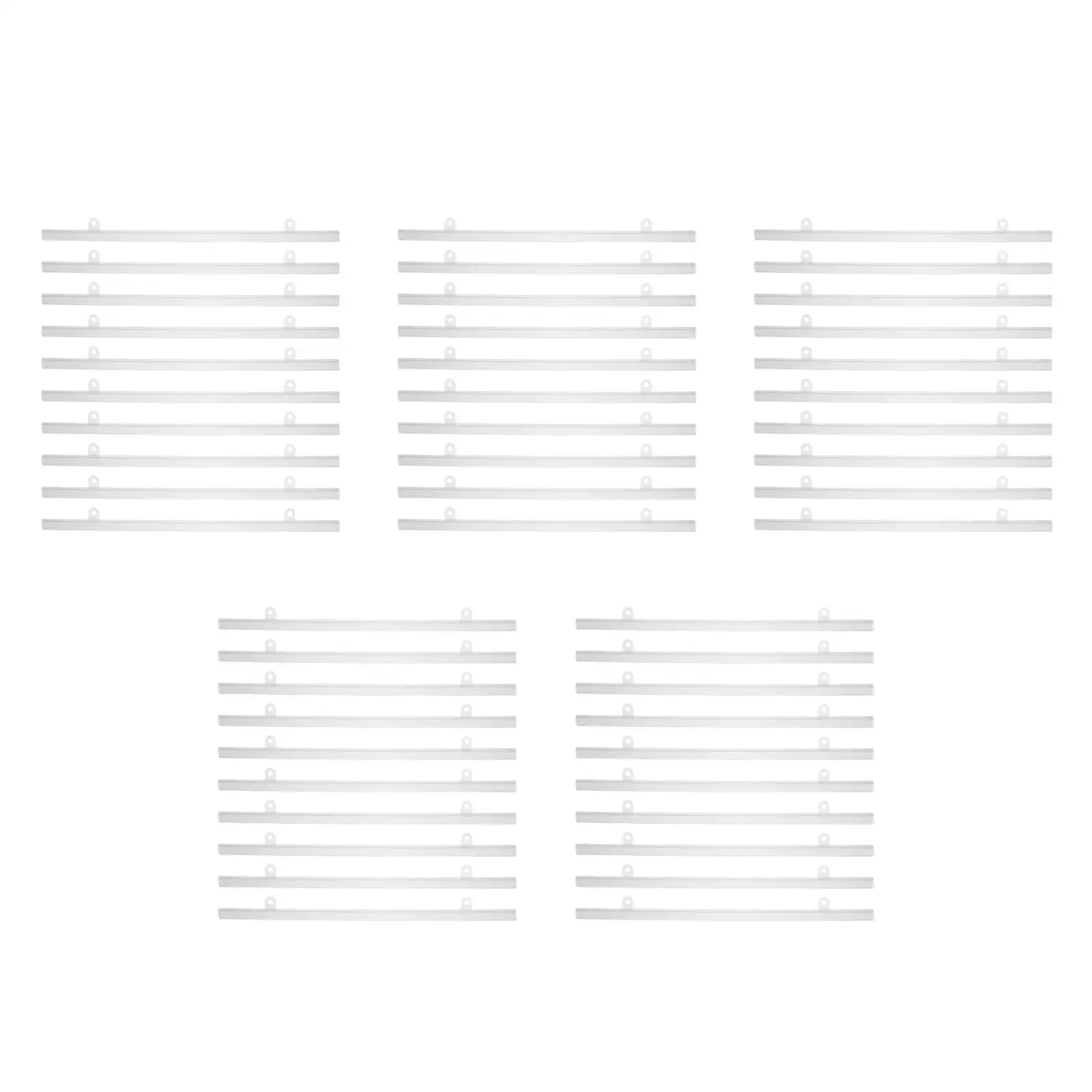 

5pcs 5 Count Painting Frame Hanger Poster Mount Rail Hangers Hanging Gripper Flag Pole Clear