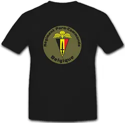 Commando Brigade Belgian Paratroopers Parachute Army One Coat of Arms Men T-Shirt Short Sleeve Casual Shirts