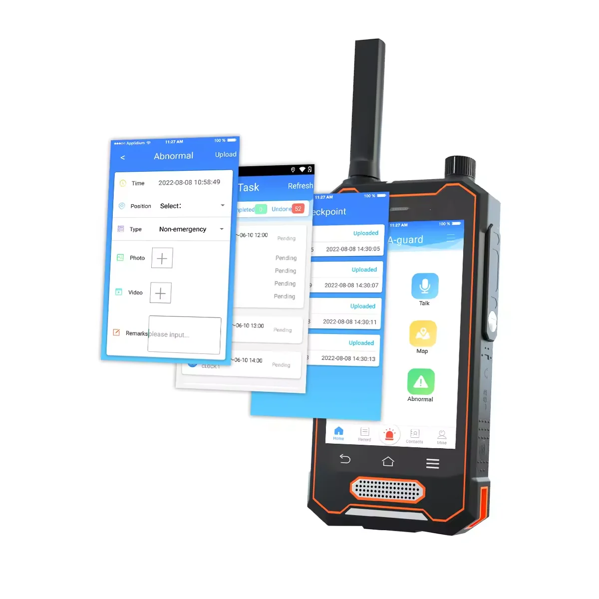 Real-Time 4G GPS Guard Tour System with NFC QR Code Scanner and Face Recognition Patrol Clocking System