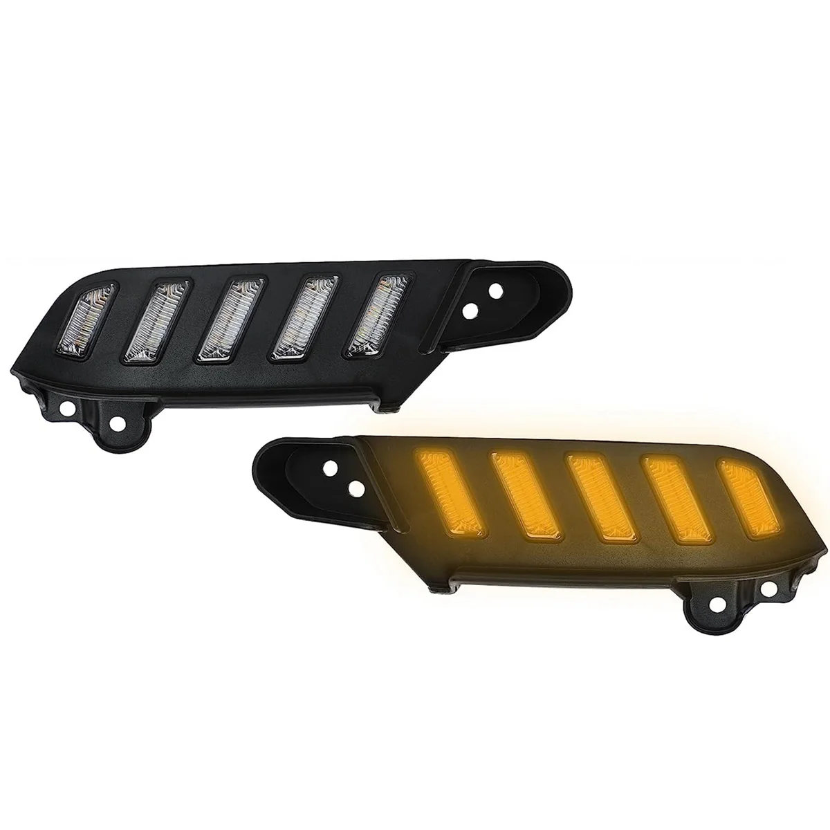 LED Daytime Running Lights for Toyota Tacoma 2016-2023, Amber Sequential Flash Turn Signal DRL Front Side Headlight