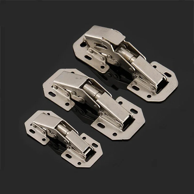 2Pcs 3/4/5Inch Hinge No Opening Slot Cabinet Door Furniture Buffer Hydraulic Hinge