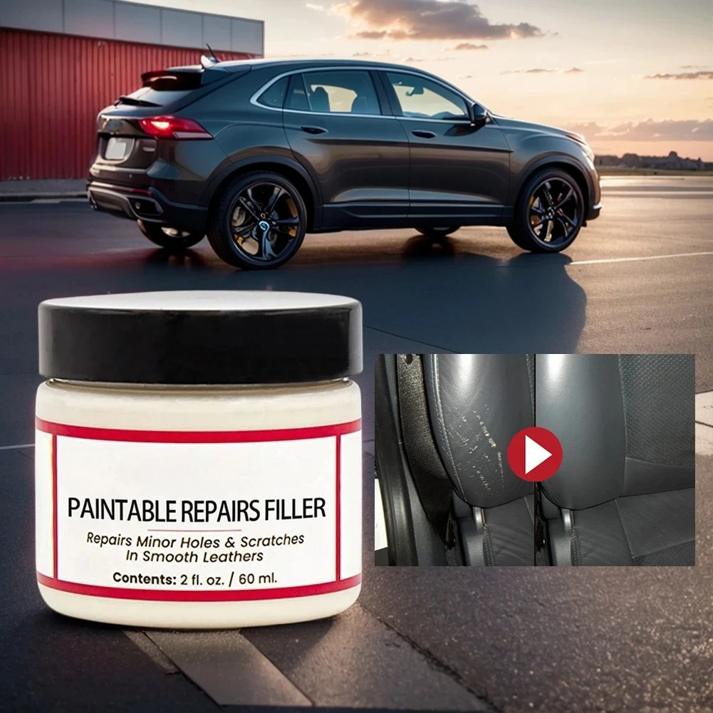 Leather Repair Filling Paste Compound Leather Restoration Cream Car Leather Car Repair Scratches Cracks Sofa Auto Seat