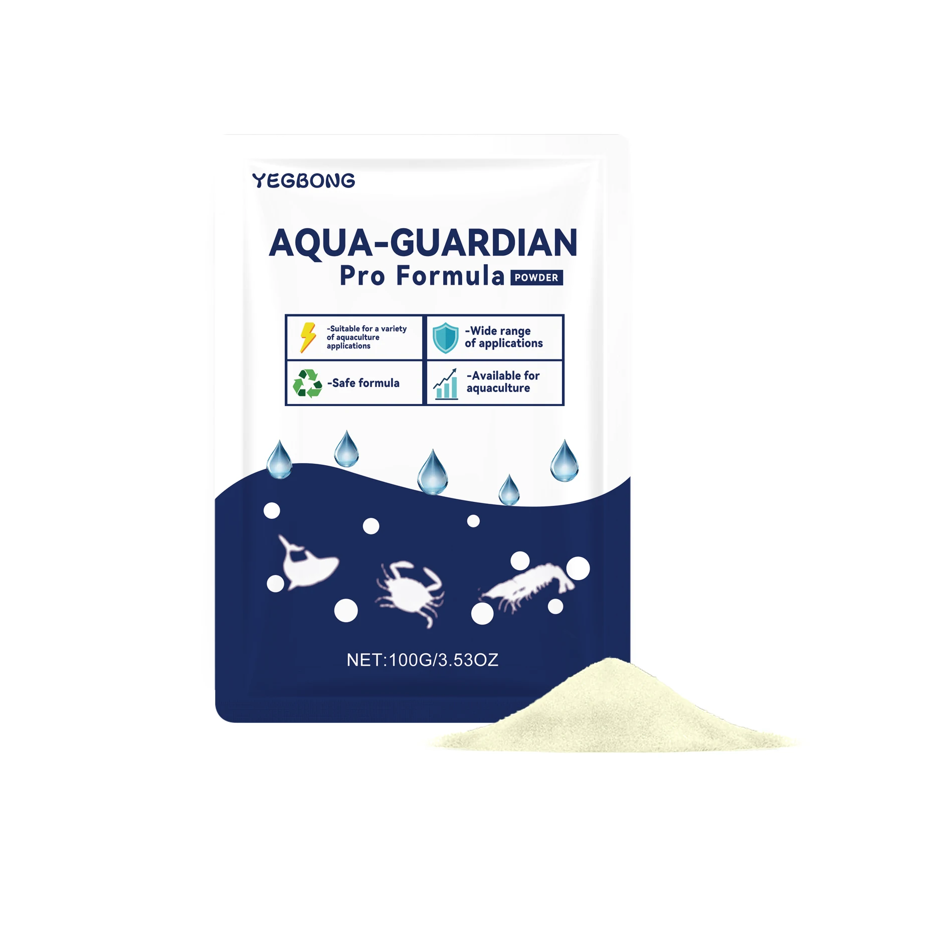 Fish Tank Water Purifier Powder Quick Acting Lasting Clarity Purify Water Remove Odor Home Pond Aquarium Algae Removal Powders