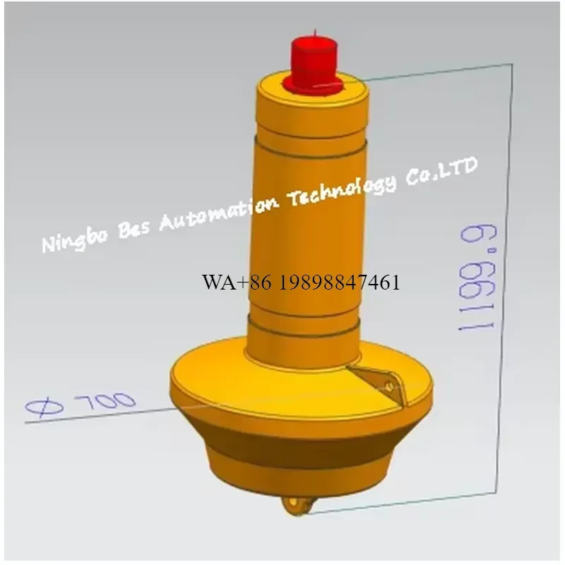 Wmwmnu Factory Direct Marine Plastic Channel HDPE Warning Buoy Conical Navigation Buoy