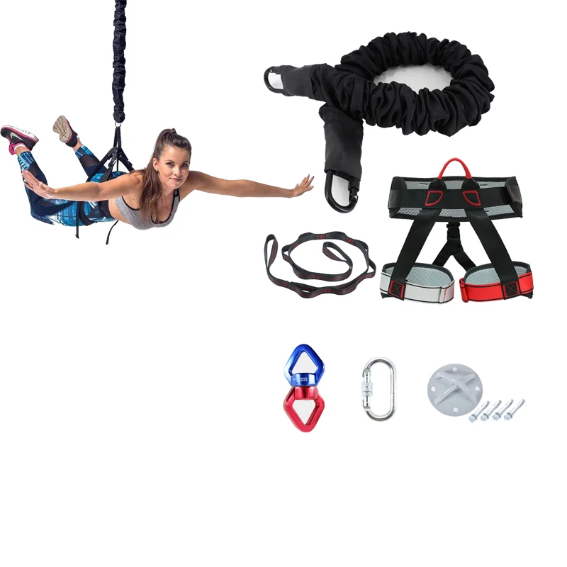 

Новый регулируемый пояс безопасности для банджи-танцев, прыжки для взрослых, банджи, воздушная йога, эластичный банджи-шнур, тренировка с сопротивлением, фитнес