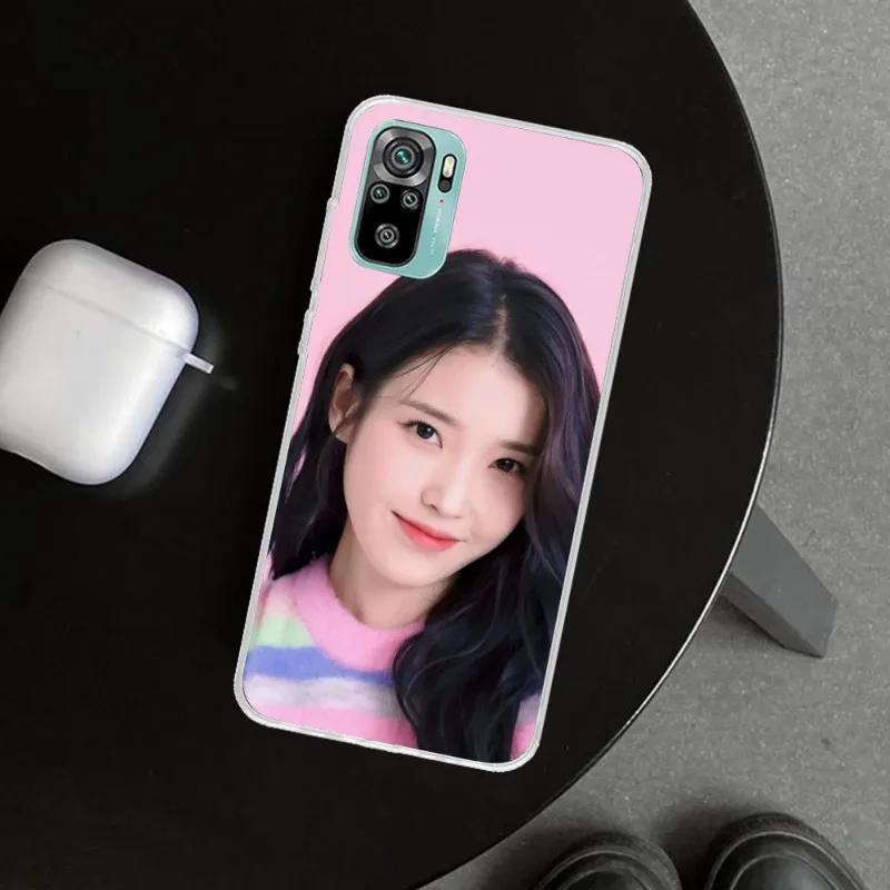 IU Lee JiEun Smart Phone Case for Xiaomi 13 Lite 12 11T 10 9 Redmi Note 12 11 10 10S Pro 9 9A 8 Clear Phone Cover Funda