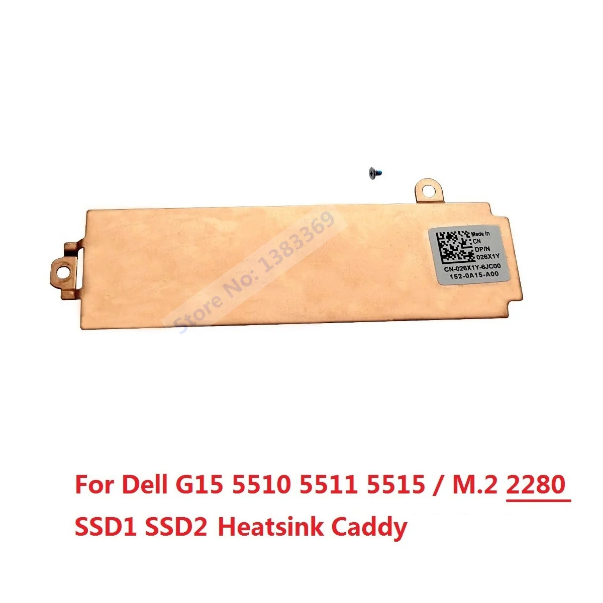 2nd M.2 NVME 2230 2280 SSD Hard Drive Mounting Bracket Heatsink Caddy Cover X8MY9 FJ75H 26X1Y for Dell G15 5510 5511 5515 2021