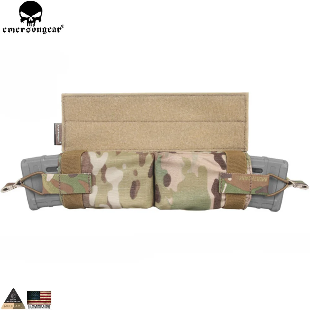 EMERSONGEAR Tactical Mag Pouch Side-Pull Magazine Pouch M4 Tactical Molle Mag Hook&Loop Combat Multi-camo EM9044