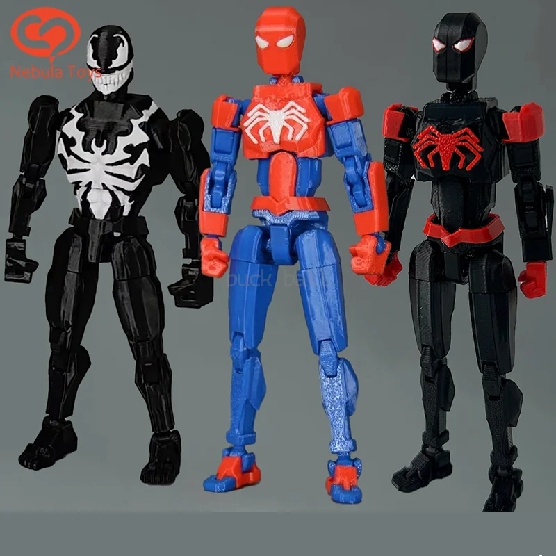 

Фигурка Человека-паука с 3d принтом, экшн-фигурка Веном, аниме Человек-паук, многошарнирная моделирующая игрушка, манекен, подарок