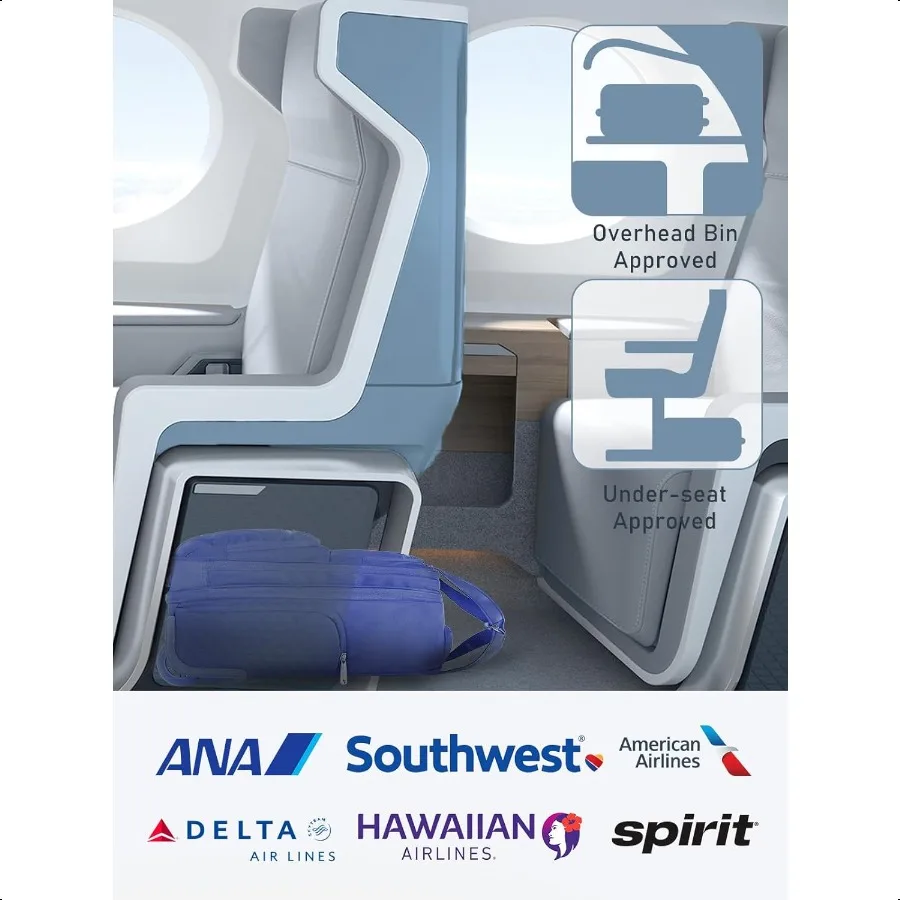 Camiseta interior Carry On Lage 16 pulgadas Softside Azul