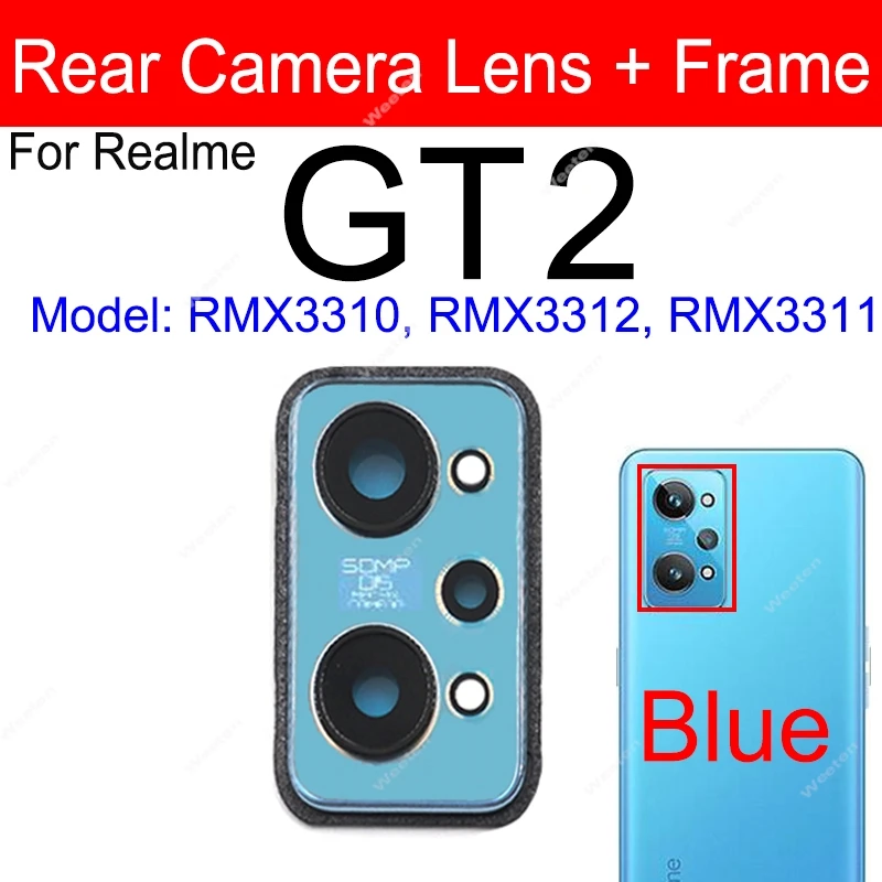 Rear Camera Glass Lens Cover For Realme GT2 GT Neo 3 3T Back Camera Lens and Frame Holder Replacement Parts