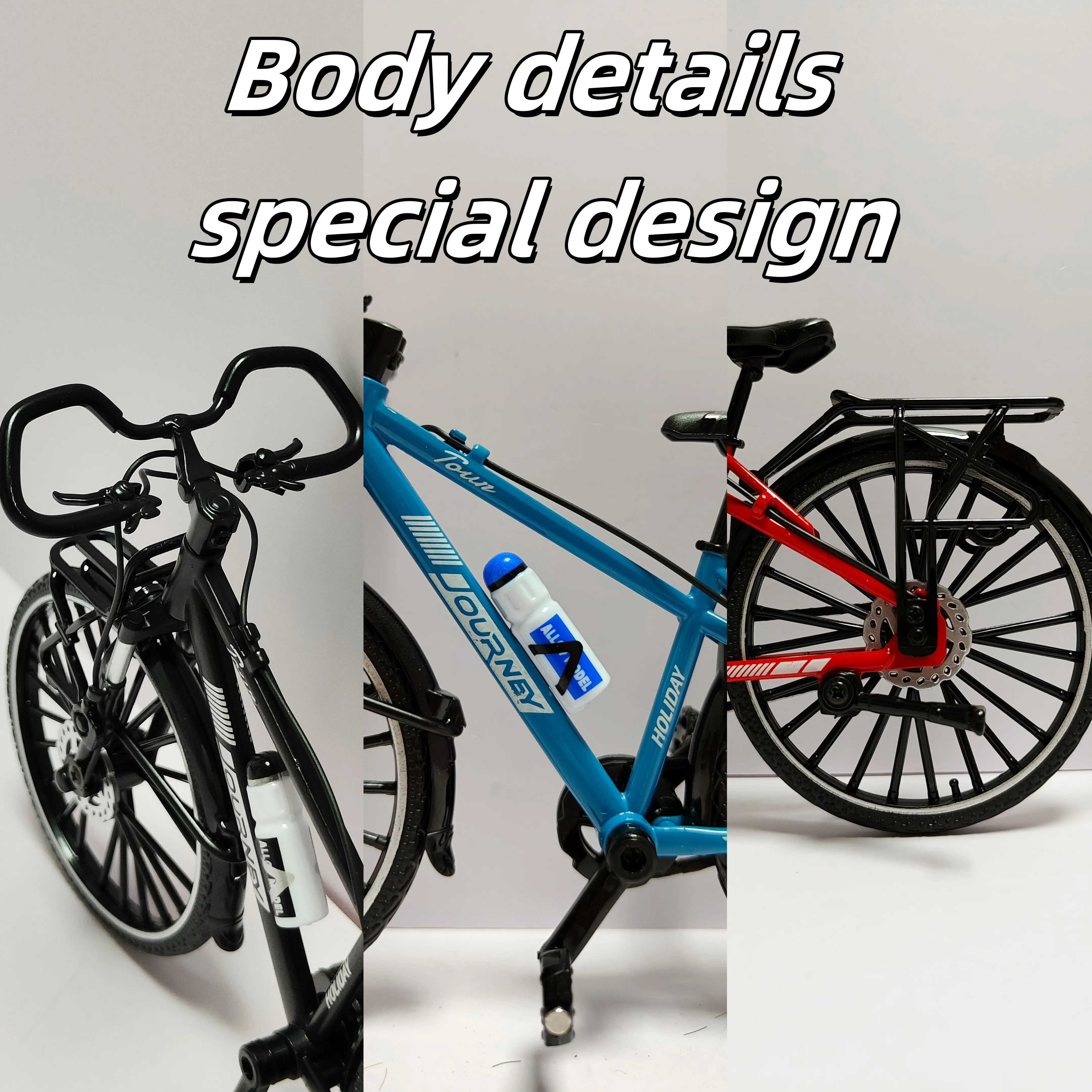 Escala 1:10 liga fundida mini mountain bike dedo modelo de bicicleta brinquedo decoração de mesa artesanato para presentes de natal de halloween