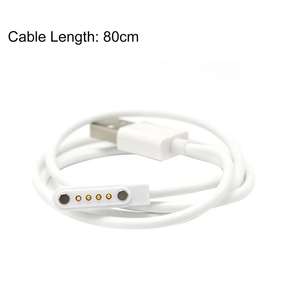80cm Rubber Bendable Watch for 4Pin Smart Watch Smart Watch Charging Cable Fast Charging for for 4Pin Smart Watch