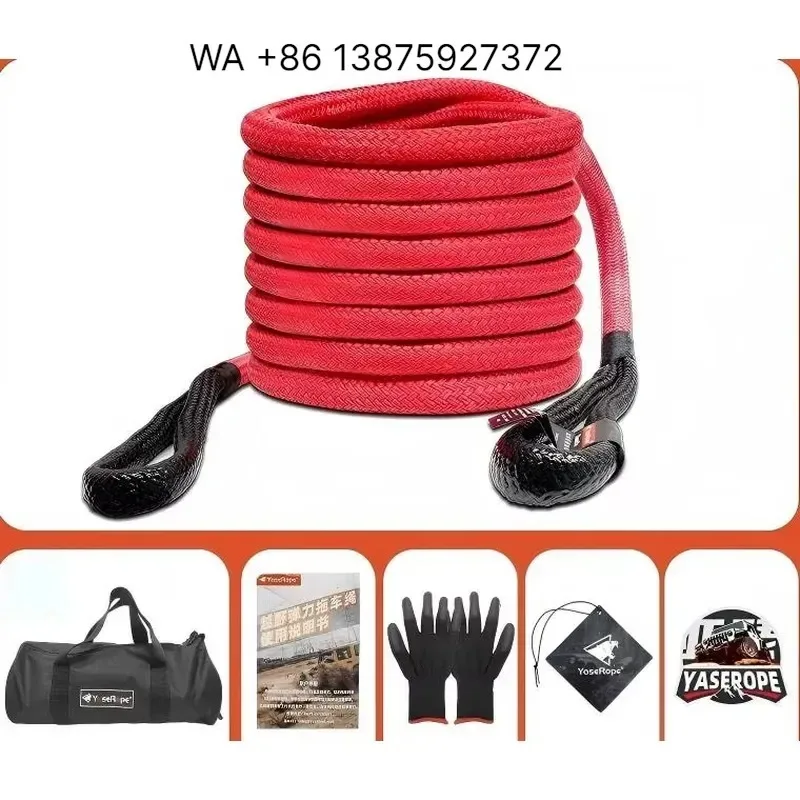 Wmwmnu for Off Road Recovery Emergency Tool Kit Tow Rope Traction Strap 4x4 Car Rescue Tools Nylon Material