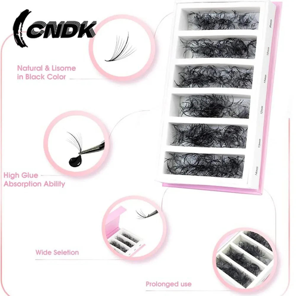 Pointy Base Wispy 5D 7D 9D C/D Curl Promade Volume Fan Eyelash Wispy Extension Loose Fans Sandwich Spikes False Lashes Extension