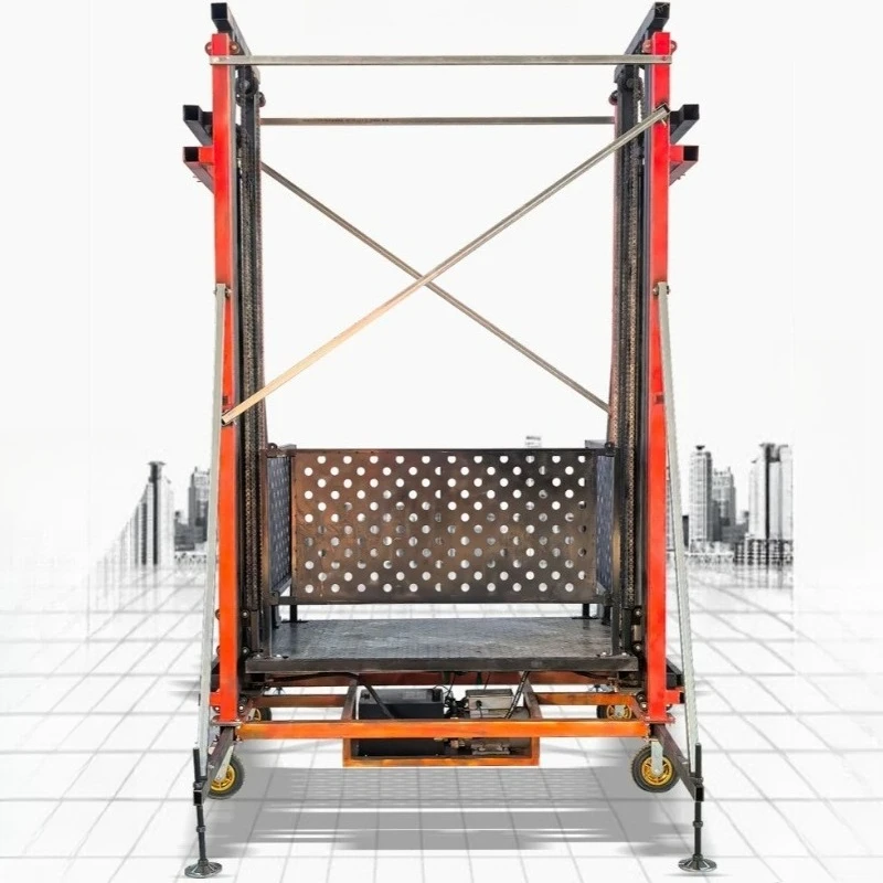 

1000Kg Heavy Duty Foldable Electric Hydraulic Lifting Scaffold Platform Aerial Working Equipment For Construction Maintenance