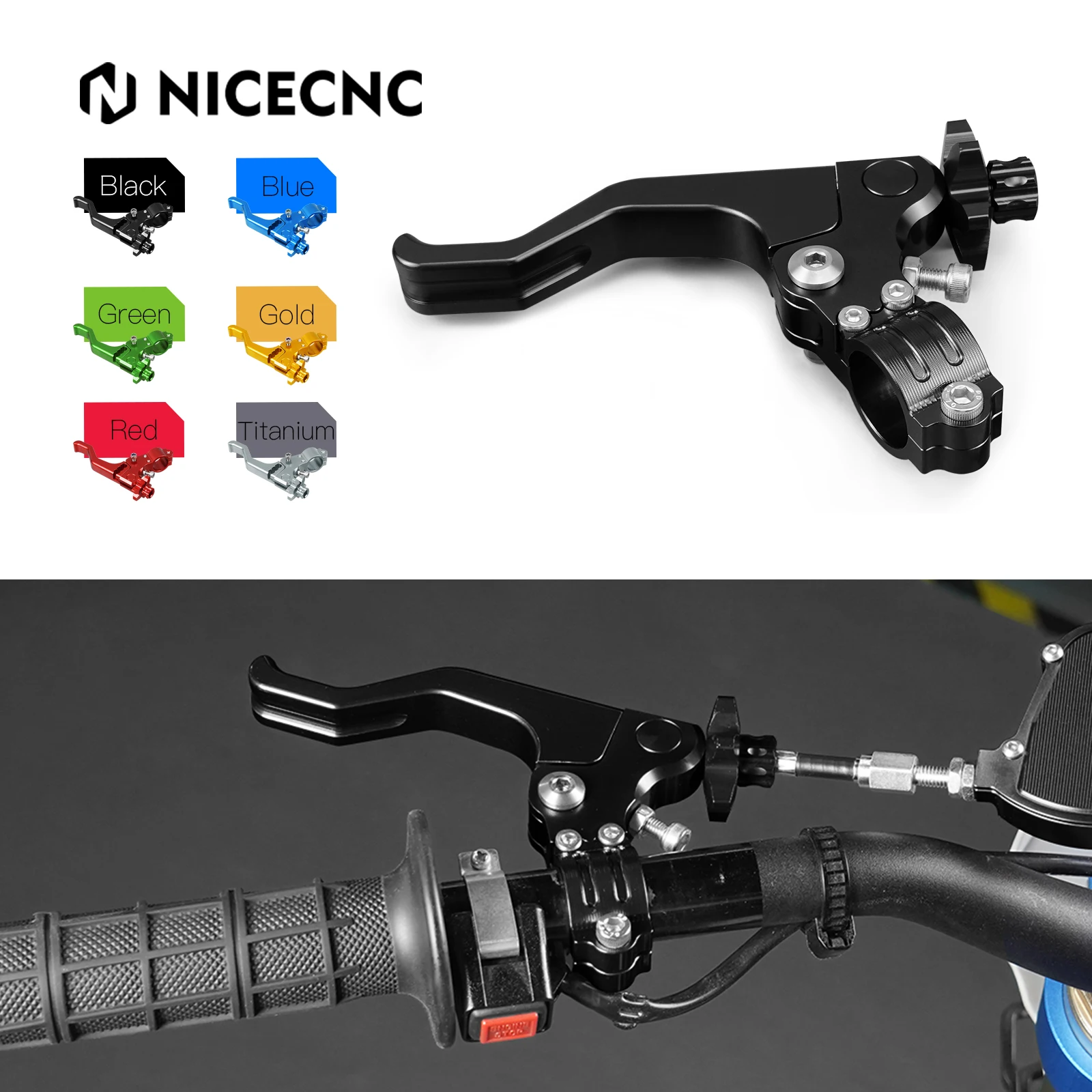 CNC Short Stunt Clutch Lever Perch Assembly For YAMAHA YZ 125 85 250 80 WRF YZF 250 450 TTR250 Honda CRF Kawasaki KLX Suzuki RMZ